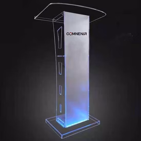 Tclassroom 접이식 현대 디자인 아크릴 교회 설교단 성서