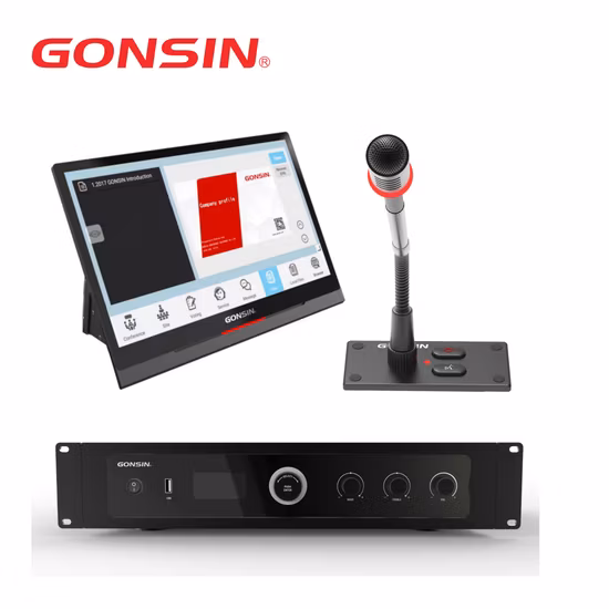 Desktop Motorized Vertical LCD Monitor Lift for Conference Table