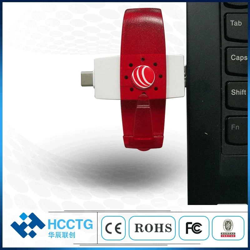 13.56MHz IC Card NFC Reader RFID Reader Writer Type C Smart Card Programmer (DCR37)