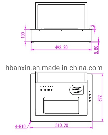 Paperless Conference System Intelligent Motorized Flip up LCD Monitor