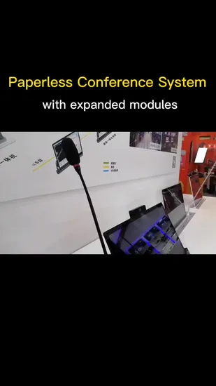 Desktop Motorized Vertical LCD Monitor Lift for Conference Table